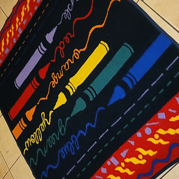 Crown Crafts Inc Bedding Crown Crafts Blanket Vintage Color Pencil